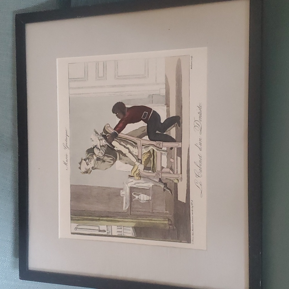 RARE 19th century dentist picture from a French artist...